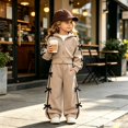 thumbnail image 4 of Enyan Kids Clothes Girls 2-Piece Outfits Long Sleeve Sweatshirt & Wide Leg Pants Set, 4 of 6