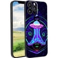 thumbnail image 1 of Compatible with iPhone 13 Pro Phone Case, Psychedelic-Trippy-Alien-Art-Visuals-Colours02 Case Men Women, Flexible Silicone Shockproof Case for iPhone 13 Pro, 1 of 1