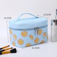 thumbnail image 2 of Estuche de maquillaje de belleza con estampado naranja Accesorios portátiles de cuero PU (3 piezas) Likrtyny Cuidado Belleza, 2 of 8