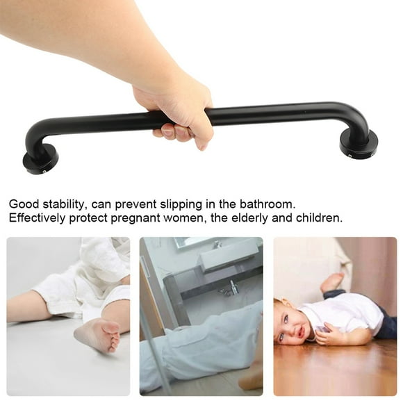 Black Space Aluminum Rust Resistance Bathtub Rail, Bathtub Hand Bar, Stability Handicap Batht Shower Handrail Kitchen for Elderly