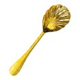 thumbnail image 1 of Cucharas para servir para cubiertos de buffet Forma de concha Cucharas multifuncionales Público Oro, 1 of 9