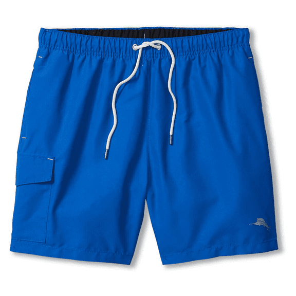 Tommy Bahama Men's 6-Inch Naples Coast Swim Trunks, Blue Splash, Size M