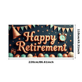 thumbnail image 3 of Colorful Design Happy Retirement Banner Decorative Elements Party Backdrop for Retirement Party Indoor Decoration Office Celebration, 3 of 6