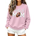 thumbnail image 2 of Karight Women's Football Mom Graphic Crewneck Sweatshirt Long Sleeve Casual Pullover Top, 2 of 6