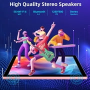 10 inch Android 13 Tablet, 8GB RAM+64GB ROM+512GB Expandable Computer Tablets PC, IPS Screen, 2+8MP Dual Camera, WiFi, BT, Google Certified Tablet