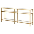 thumbnail image 5 of Evelyn&Zoe Sivil 64" Wide Rectangular Console Table, Brass, 5 of 5