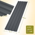 thumbnail image 2 of 25 Pcs Galvanized Metal Roof Panels Hardware Roofing Sheets, Gray, 2 of 6