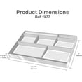 thumbnail image 3 of Acrimet Desk Drawer Organizer Tray with 8 compartments Bin Multi-Purpose for Desk Supplies and Accessories (Plastic) (White Color), 3 of 10