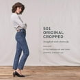 thumbnail image 4 of Levis Womens 501 Crop Jeans 31 Samba Blues Waterless, 4 of 4