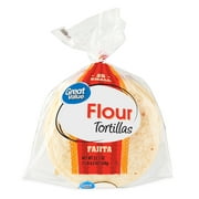 Great Value Small Fajita Flour Tortillas, 22.5 oz, 20 Count