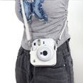 thumbnail image 2 of Bolso para cámara Fuji mini12 con textura de moda, bolso para fotografía con cuadros escoceses y diseño a cuadros, 2 of 5