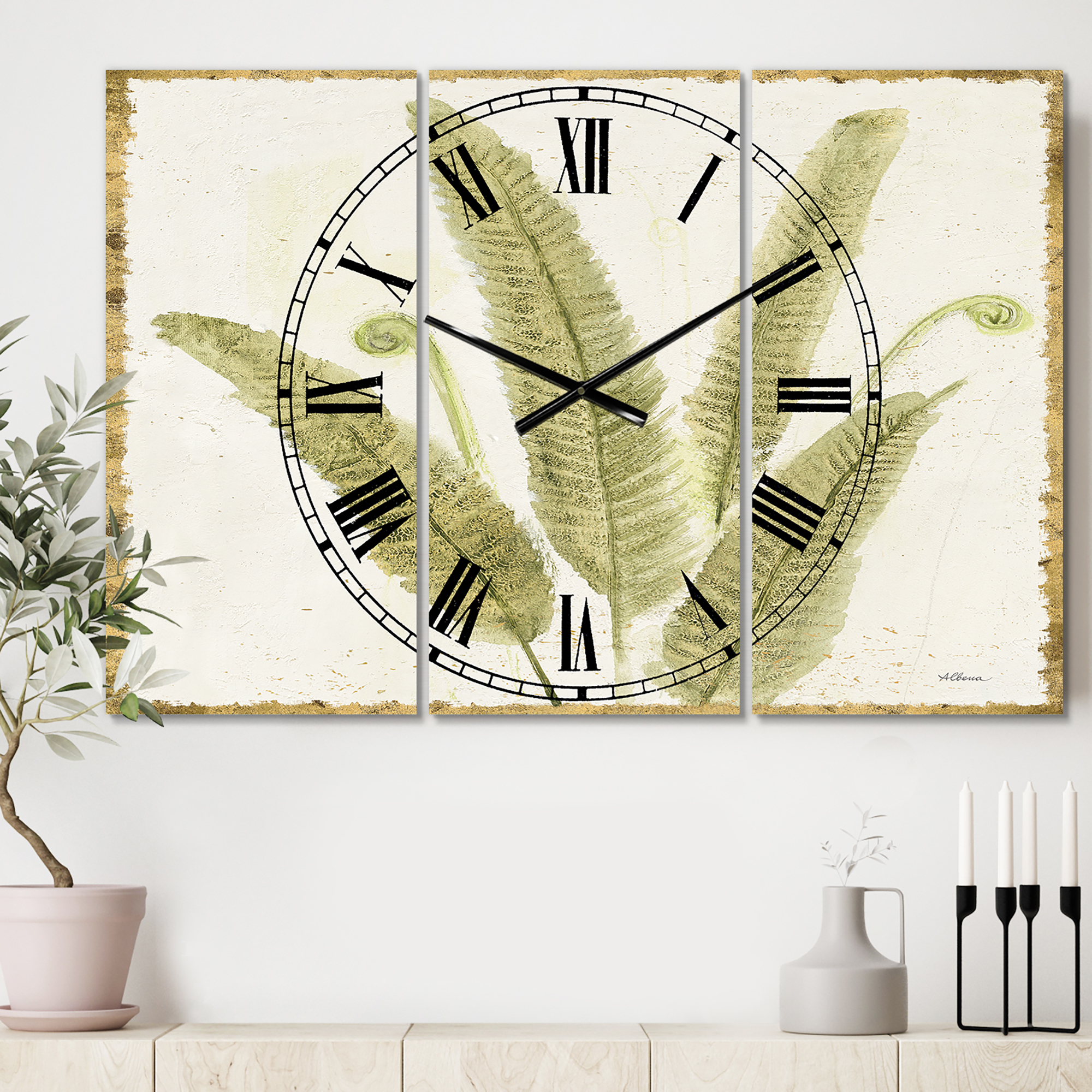 Designart 'Simple Forest II' Farmhouse Wall Clock