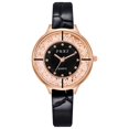 thumbnail image 1 of Reloj de cuarzo para mujer, relojes para mujer, moda para mujer, cristal dorado, cuero, analógico, reloj de pulsera de cuarzo, el reloj, 1 of 3