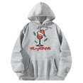 thumbnail image 2 of Sudadera con capucha con cordón Tops Moda Poliéster gris Sudadera con capucha con cordón Sudadera con capucha para adultos para ir de compras Oficina XL Yinane Sudadera con capucha, 2 of 8