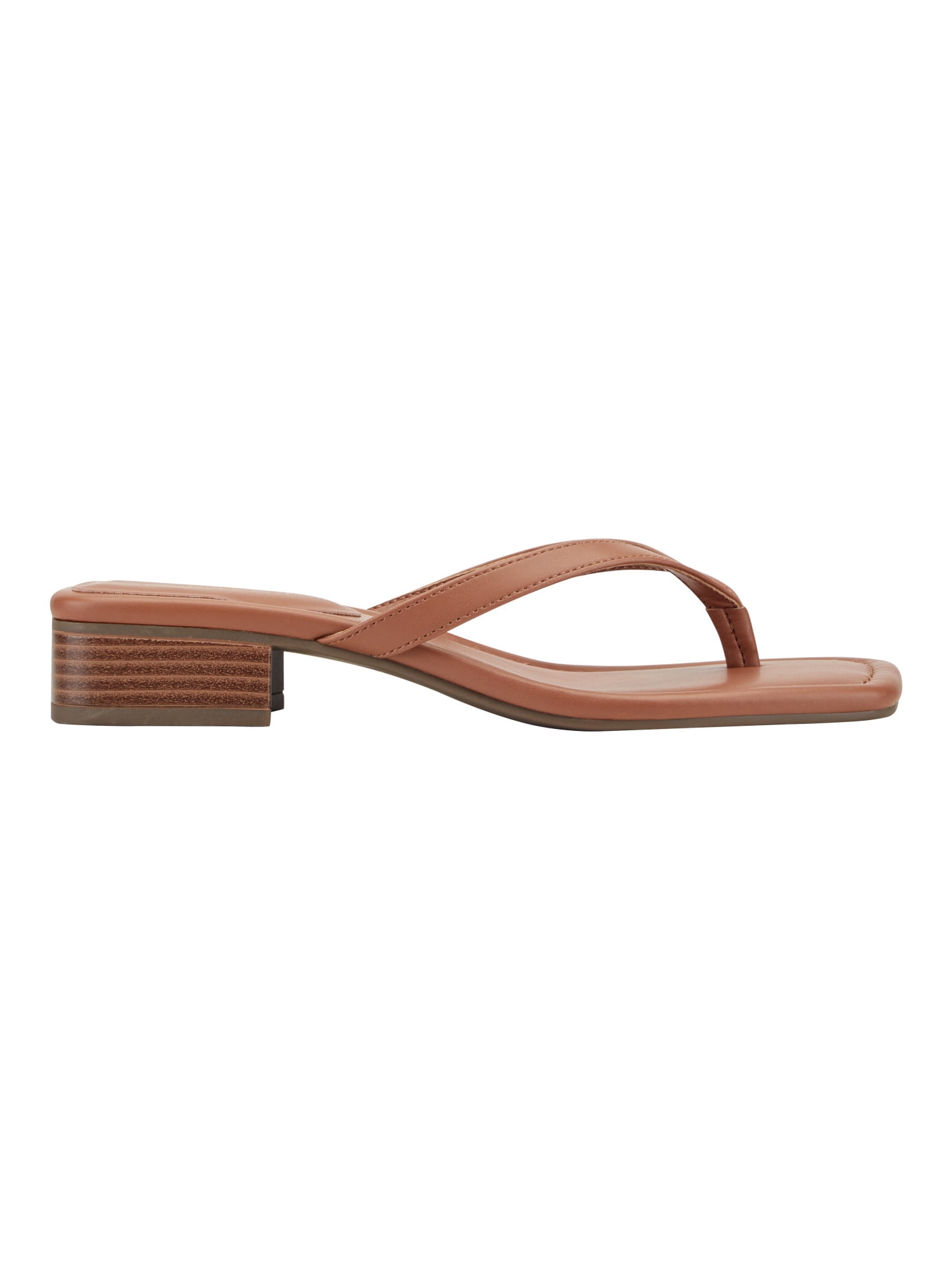 indigo rd Women's Yurma Slide On Thong Block Heel Sandal