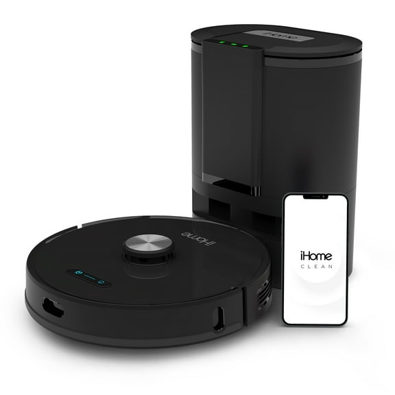 iHome AutoVac Nova Self Empty Robot Vacuum Mop, Laser and Home Map Navigation