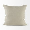 thumbnail image 3 of Mercana Danika 18 X 18 Beige And Gold Fabric Decorative Pillow Cover, 3 of 8