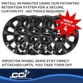 thumbnail image 4 of Coast To Coast IMP457BLK IMPOSTOR ® WHEEL COVER; 17 Inch; 5 Double Spokes; Snap-On, 4 of 5