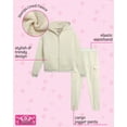 thumbnail image 2 of Real Love Girls Jogger Set - 2 Piece Fully Sherpa Lined Fleece Zip Up Hoodie and Cargo Jogger Pants (5-16), 2 of 7