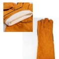 thumbnail image 6 of Yellow Leather Welding Gloves, 33cm/13inch, 6 of 7