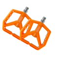 thumbnail image 3 of Pedales de Bicicleta Zulema Pedal Plano de Nailon Ultraligeros Universales Naranja, 3 of 8