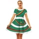 thumbnail image 1 of Vestido de Navidad con estampado de muñeco de nieve blanco para mujer, manga corta, elegante, Vintage, fiesta, bata, ropa informal para mujer, nuevo, 1 of 5