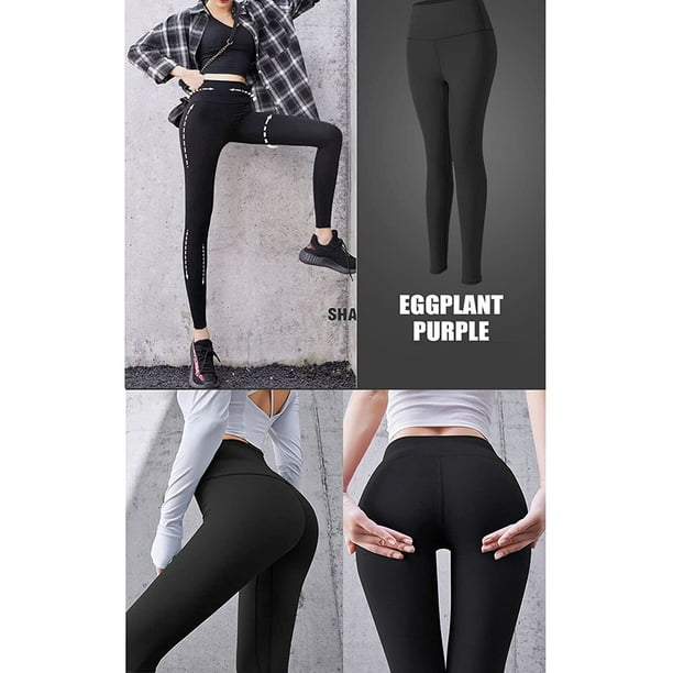  Womens Casual Leggings High Waisted Tummy Control Stretch Yoga  Pants Naked Feeling Sports Legging Black : Clothing, Shoes & Jewelry