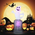 thumbnail image 2 of Décoration de Cour Gonflable d'Halloween de 6 Pi de Hauteur pour l'Extérieur, Colorée, à Intensité Réglable, Ghost, Gonflable, en Liquidation, avec Lumières DEL Intégrées pour Fête/fête/cour/jardin, 2 of 5