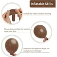 thumbnail image 3 of 129pcs Brown Balloons Different Sizes 18 12 10 5 Inches for Garland Arch Kit, Premium Boho Coffee Brown Latex Balloon for Birthday Party Graduation Wedding Anniversary Baby Shower Decoration, 3 of 14