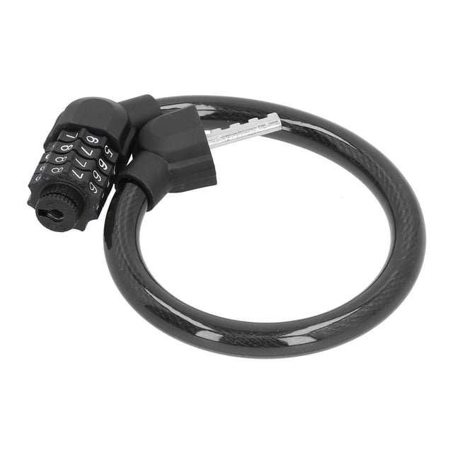 Cable de Candado para bicicleta de 4 Dígitos, Candado de Aleación de Zinc de Alta Seguridad, Cómodo de Llevar, Resistente al Agua, A PRUEBA DE POLVO, LARGA VIDA ÚTIL, PARA