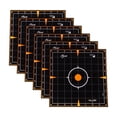 thumbnail image 6 of Ez Aim Adhesive Splash Reactive Paper Shooting Targets, 8 In Sight-In Grid, 6-Pack, Black & Orange, 6 of 6