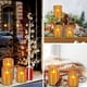 thumbnail image 5 of Velas sin llama Wemarry, pilares de vidrio acrílico de 10 a 15 cm, paquete de 6, 5 of 6
