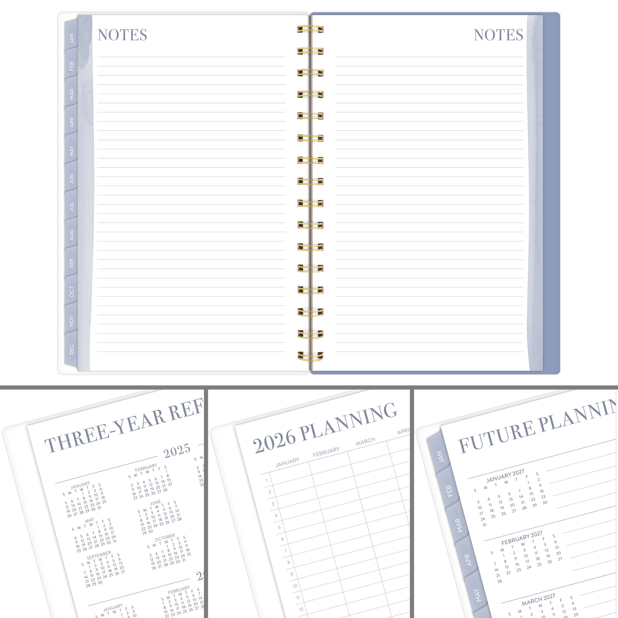Leah Bisch for Cambridge 2026 Weekly Monthly Planner Calista Floral Small 5 12 x