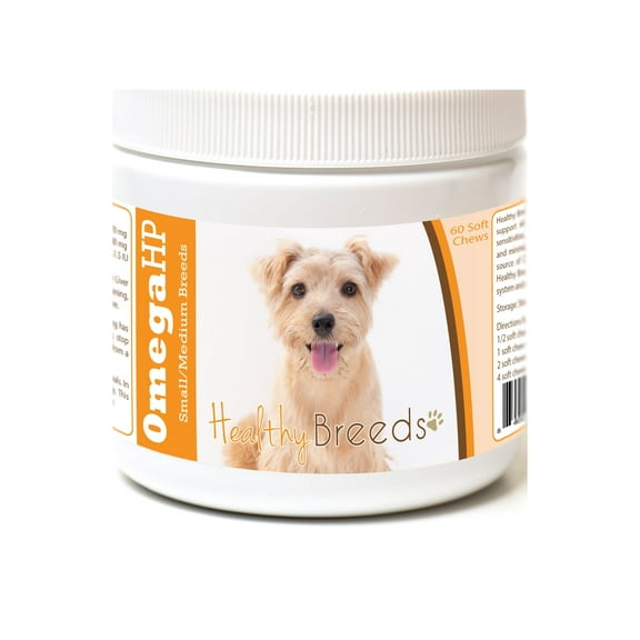 Healthy Breeds Norfolk Terrier Omega HP Fatty Acid Skin and Coat Support Soft Chews