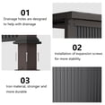 thumbnail image 5 of ALAULM 10' X 10' Outdoor Hardtop Grill Gazebo, Steel BBQ Gazebo with Multi-Tier Shelves Permanent & Independent Countertop for Patio Backyard Lawn Garden (Dark), 5 of 8