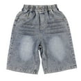 thumbnail image 5 of Jorts for Boys 4-5 Years Jorts for Boys Baggy Jorts Boys Denim Shorts Kids Baggy Jorts Boys Summer Shorts With Pockets #Light Blue, 5 of 6