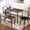 Dark Brown, variant on TYUIOP 4-Piece Farmhouse Dining Table Set w/ 2 Black Spindle Chairs, Dining Bench, Kitchen Table, Windsor Chairs - Gray