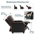 thumbnail image 3 of Resenkos Kids Recliner Chair with Side Pockets and Footrest-Red, Kids Chairs for Kids, 3 of 7