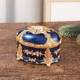 thumbnail image 3 of Joyero Vintage de lujo organizador pendientes tesoro caja de almacenamiento Estilo B-Azul Hugo organizador de joyas, 3 of 6
