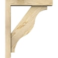 thumbnail image 3 of Ekena Millwork 4"W x 18"D x 22"H Funston Block Rough Sawn Bracket w/ Offset Brace, Douglas Fir, 3 of 25