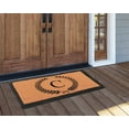 thumbnail image 7 of A1 Home Collections First Impression Divina Handwoven Extra Thick Leaf Doormat Monogrammed C,Large (24"X39"), 7 of 7