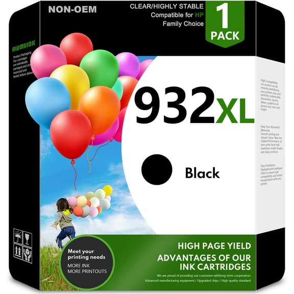 932 Ink Cartridge Compatible for HP 932 932XL Ink Cartridge for Officejet 6100 6600 6700 Printer