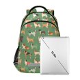 thumbnail image 6 of ALAZA Cartoon Dogs on Green Backpack Elementary School Bag Bookbag Travel Rucksack, 6 of 7