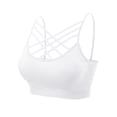 thumbnail image 1 of Made by Olivia Women's Front Triple Criss-Cross Bralette Seamless Sport Bra with Removable Pads, 1 of 4