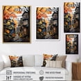 thumbnail image 4 of Designart "Cityscape Alleyway Collage I" Cityscapes Floater Framed Wall Decor, 4 of 7