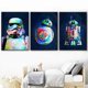 thumbnail image 2 of Póster de Star Wars con impresiones de R2-D2 de acuarela de ciencia ficción para niños, regalo de cumpleaños, pintura en lienzo, imágenes de BB-8 de Robot para decoración de habitación de niños, 2 of 4