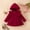Wine, variant on Swuxness Toddler Hooded Thickened Casual Jacket, Fall Long Sleeve Jacket for Kids, Toddler Solid Color Hooded SleeveThickened Zip Up Outerwear for Boys and Girls Purple, 3-6 Months