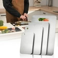 thumbnail image 2 of Stainless Steel Cutting Board, 4 PCS Cutting Boards for Kitchen, 304 Stainless Non Stick Chopping Cutting Board by YAAHEIJA for Meat Fruit & Vegetable (15.3 x 11, 13.4 x 9, 11.8 x 7.9, 9 x 5.4 in), 2 of 5