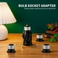 thumbnail image 5 of SHUWND 2 PACKS E26 Light Socket to Plug Adapter with Pull Chain Switch, Heat-Resistant 2 Prong Light Socket Outlet Light Socket Adapter for Garage Porch, Black, 5 of 5