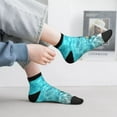 thumbnail image 2 of Fuzoiu Starfish And Seashell On The Beach 1 Print Adult Socks, Crew Moisture-wicking Socks, Unisex Cushion Crew Socks,Casual Sports Ankle Socks, 2 of 7
